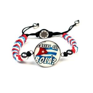 Men Patriot Bracelet-Adjustable Cuba Flag Bracelet- Cuba Flag Colors-Cuban Pride